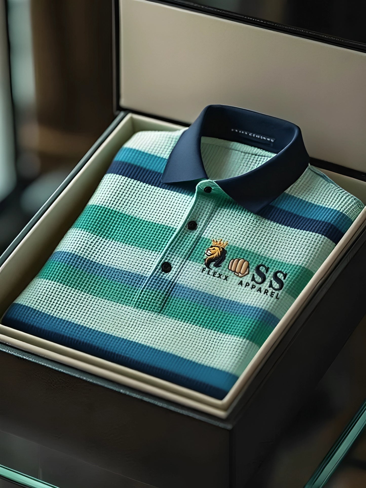 Men's Signature Waffle Texture Smart Polo T-Shirt