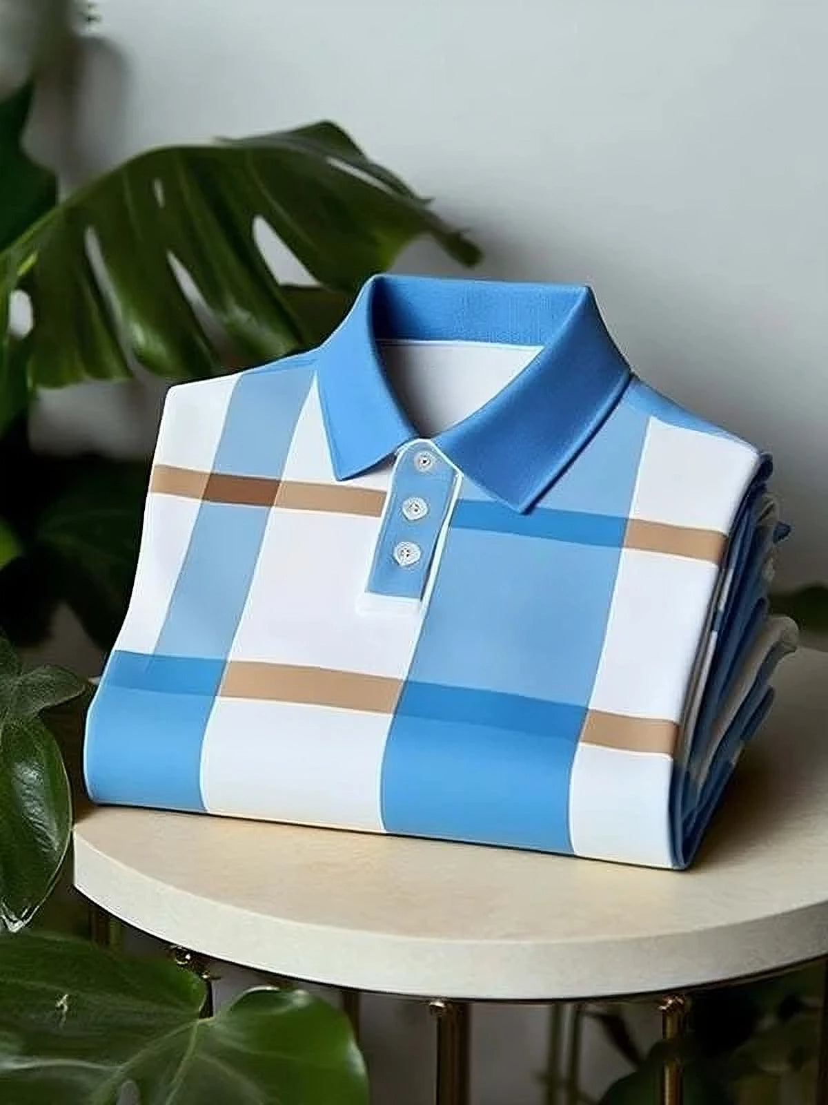 Men's Heritage Check Executive Polo T-Shirt