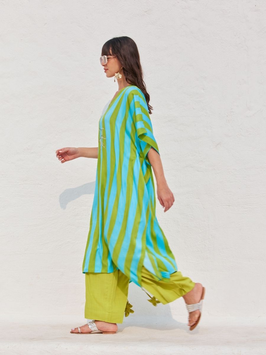 Set of 2 - Mai Tai Kaftan Palazzo Set
