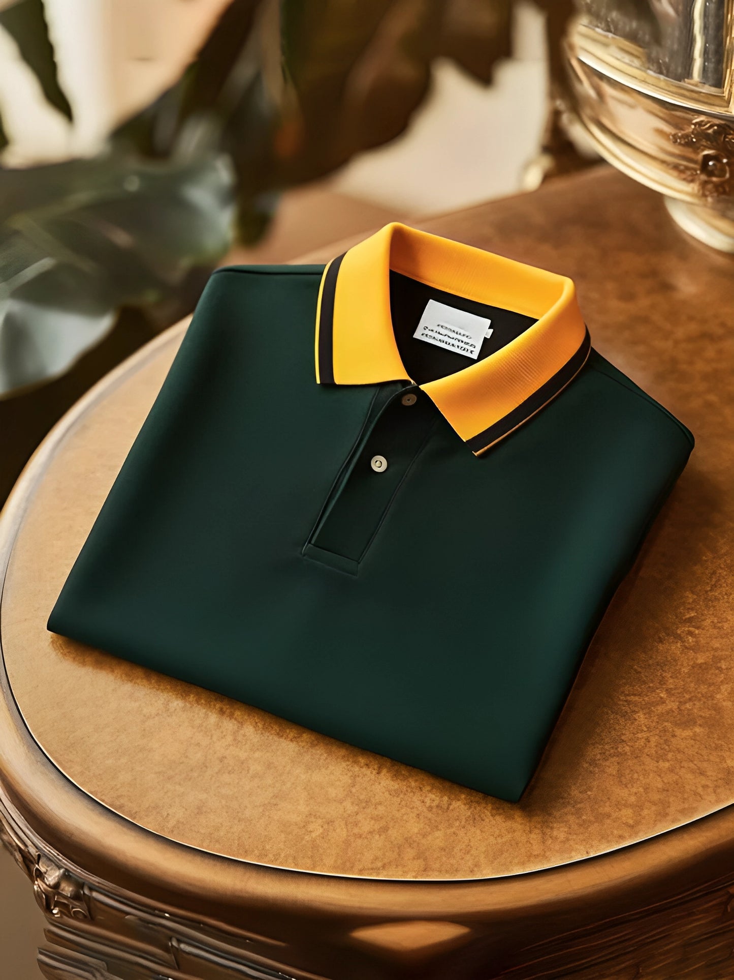 Men's Royal Check Executive Polo T-Shirt