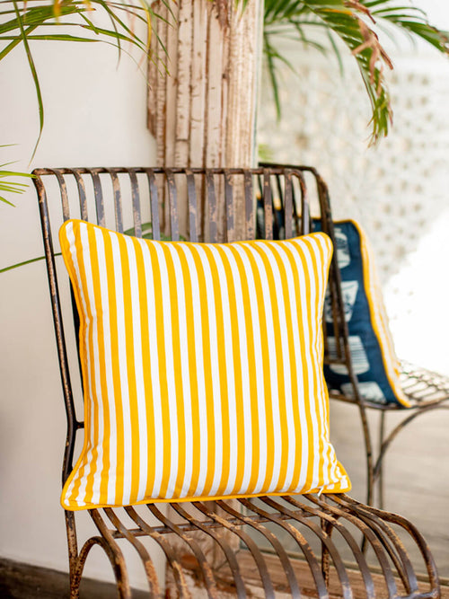 Aizome Cotton Cushion Cover - 16 Inch
