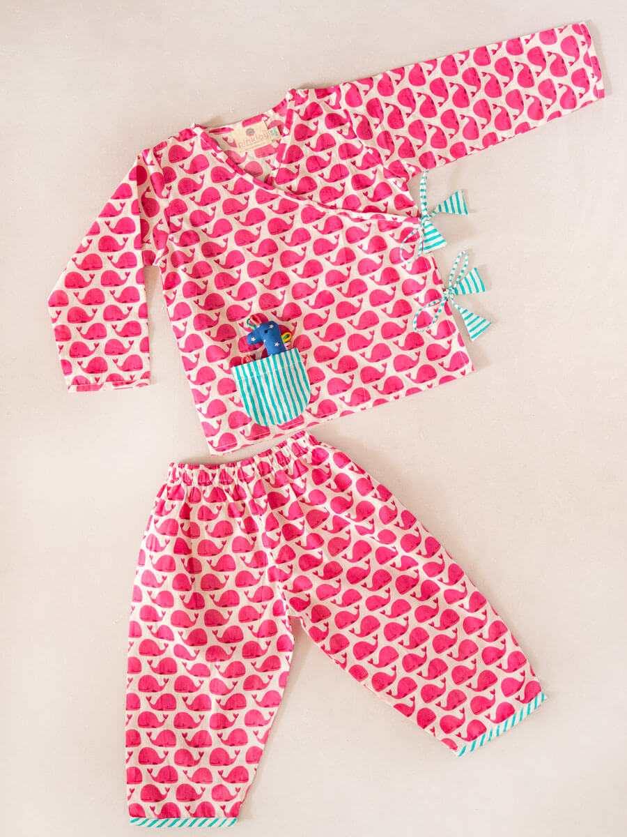 Bubbles Organic Cotton Angrakha Set