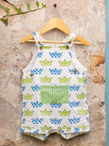 Casper Organic Cotton Block Printed Dungarees