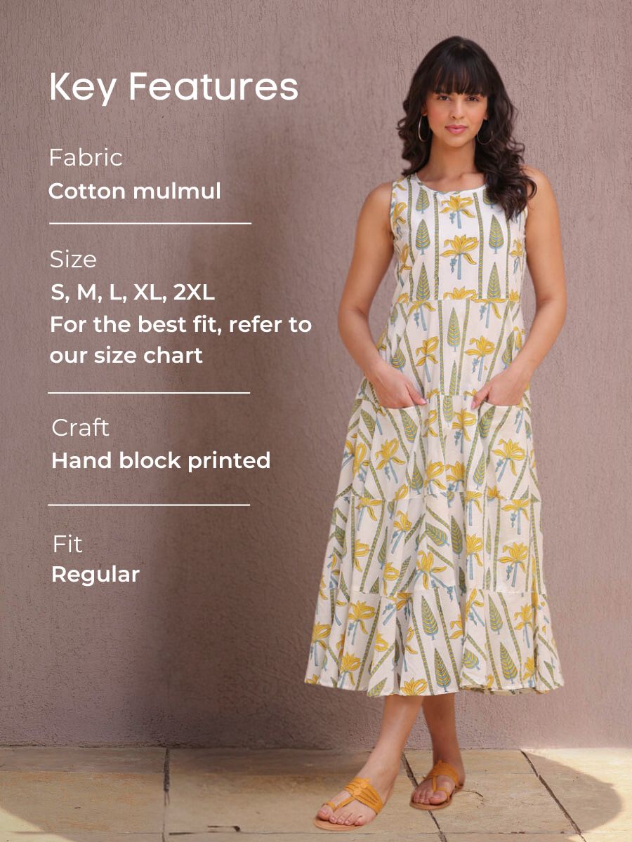 Zinnia Sleeveless Tiered Dress