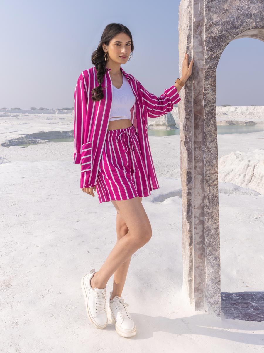 Jaipur Pink Modal Shirt