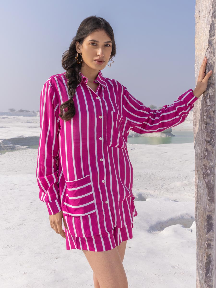 Jaipur Pink Modal Shirt