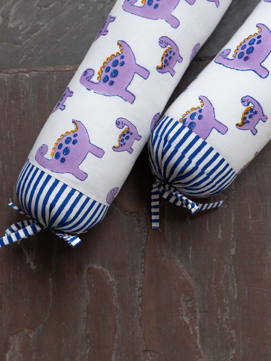 Set of 2 - Dino Organic Cotton Infant Bolster