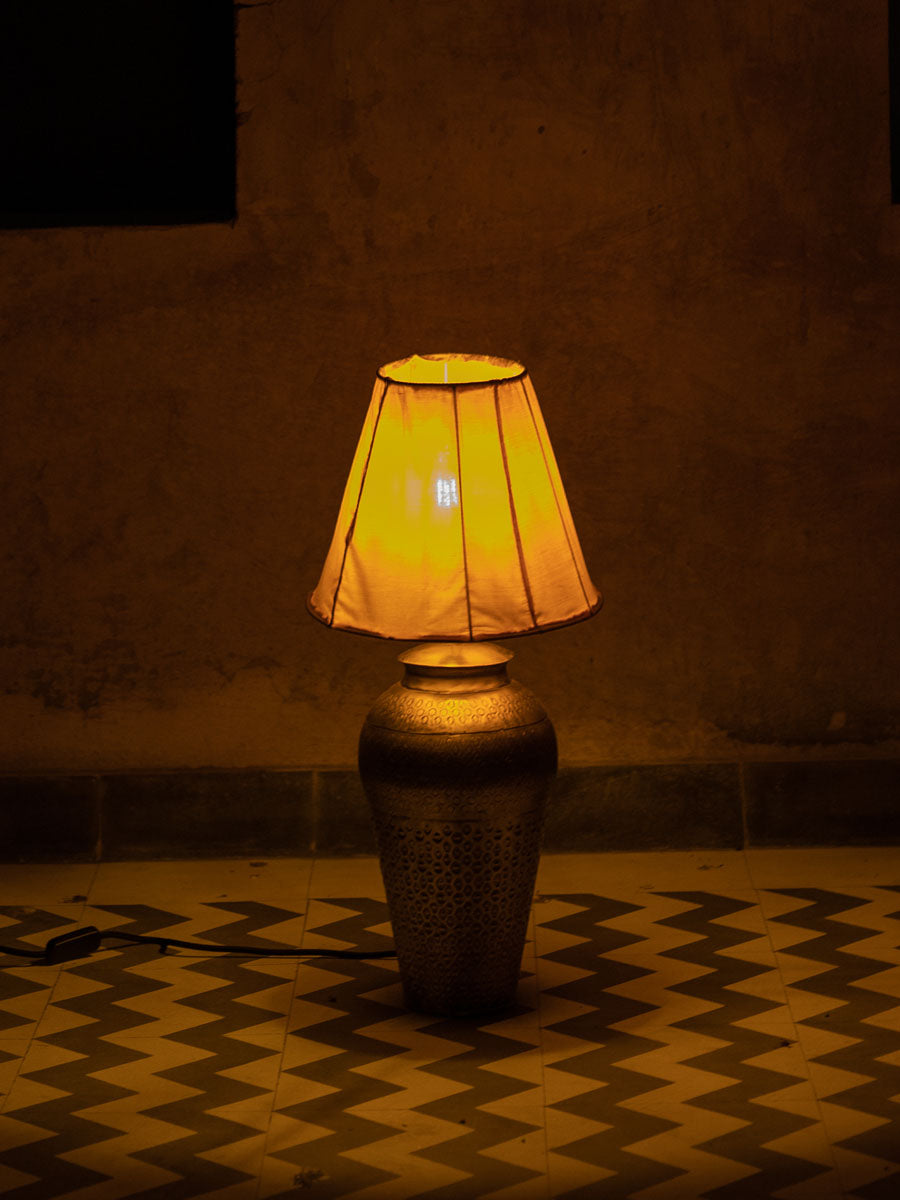 Swagat Hammered Metal Large Lamp Base