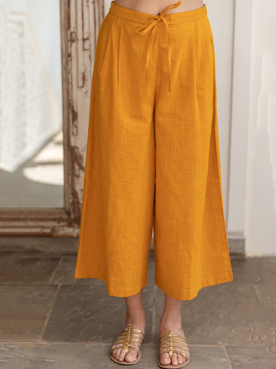 Set of 2 - Keya Indigo Cotton Tunic and Palazzo