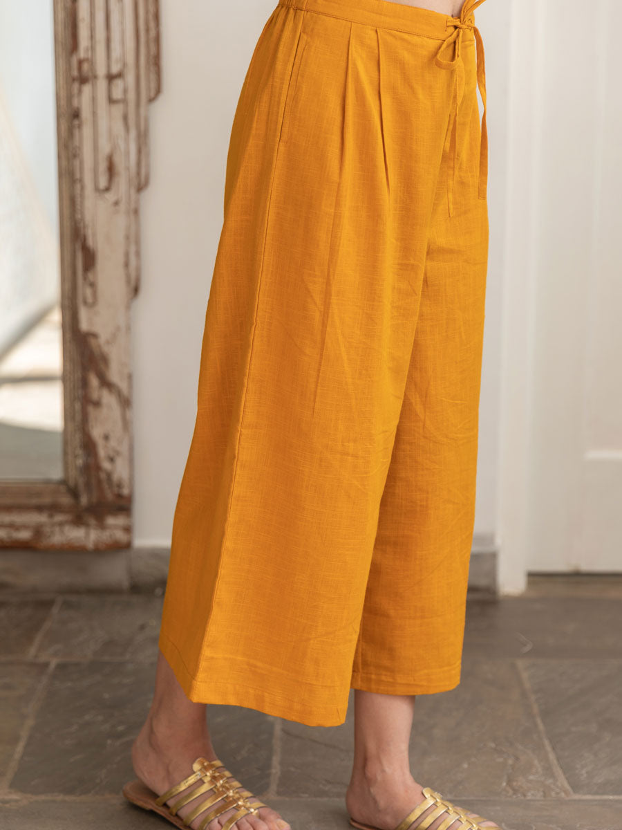 Set of 2 - Keya Indigo Cotton Tunic and Palazzo