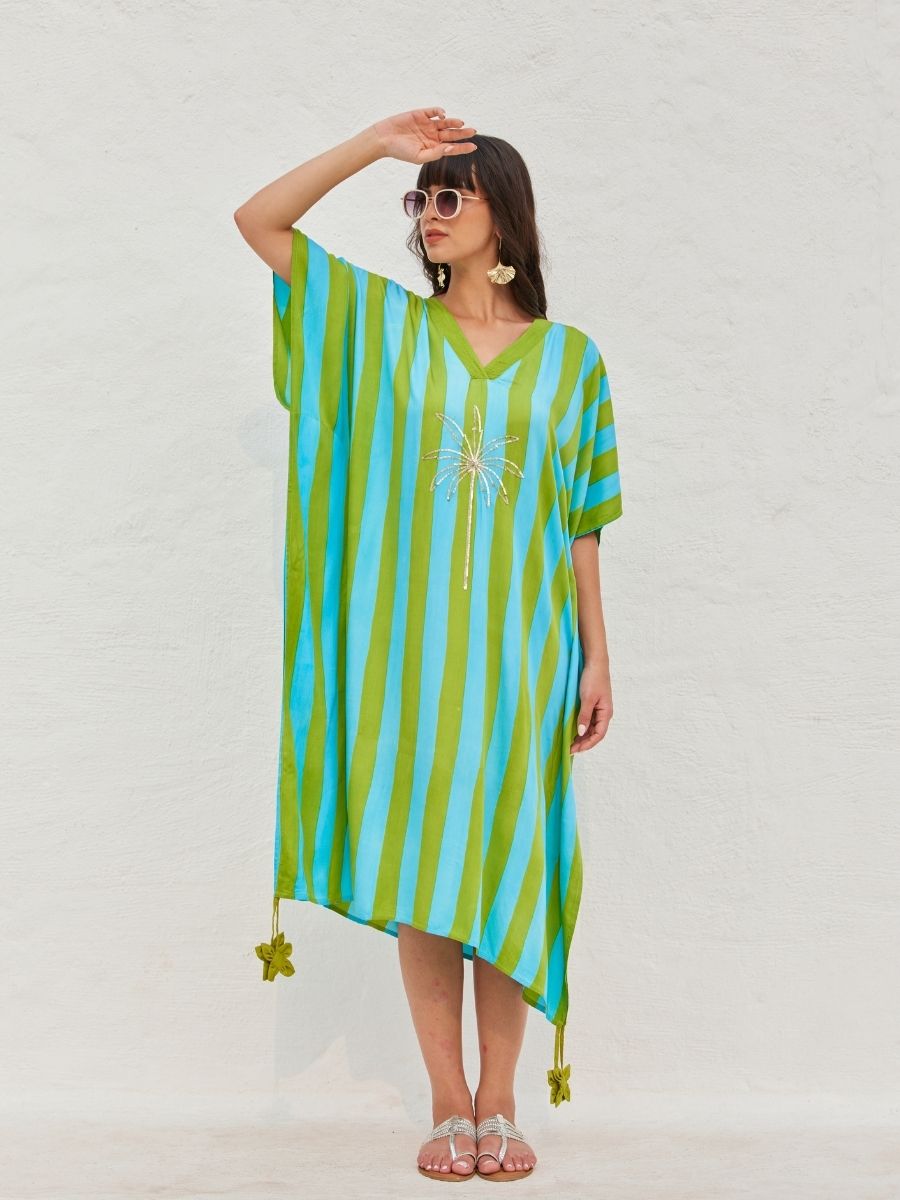 Jewel Stripes Kaftan Kurta