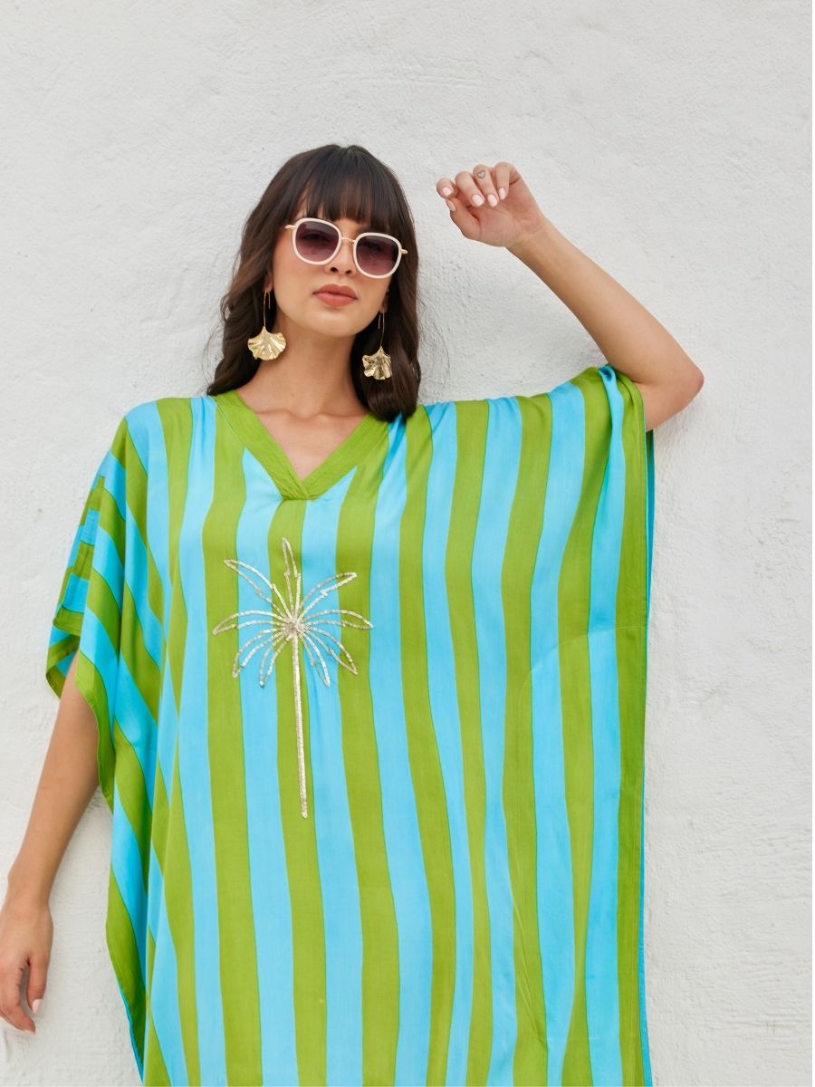 Jewel Stripes Kaftan Kurta