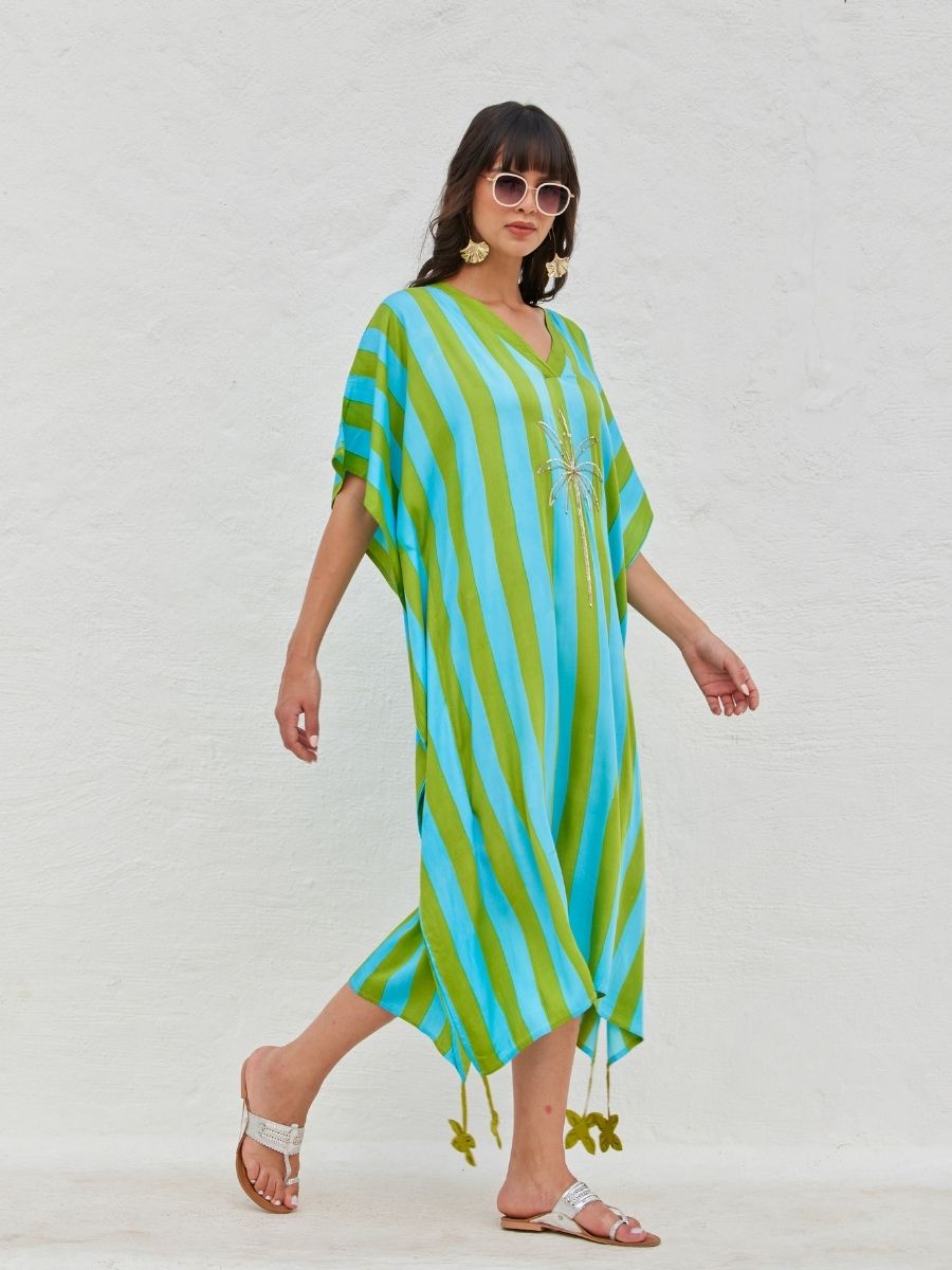 Jewel Stripes Kaftan Kurta