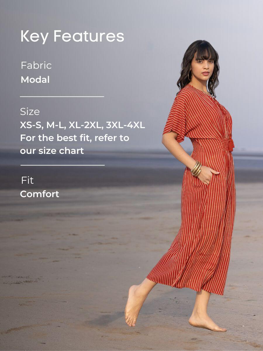 Kamya Fit & Flare Modal Maxi Dress