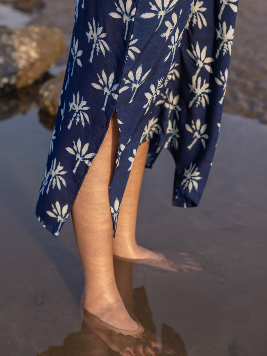 Khwahish Indigo Kaftan Dress