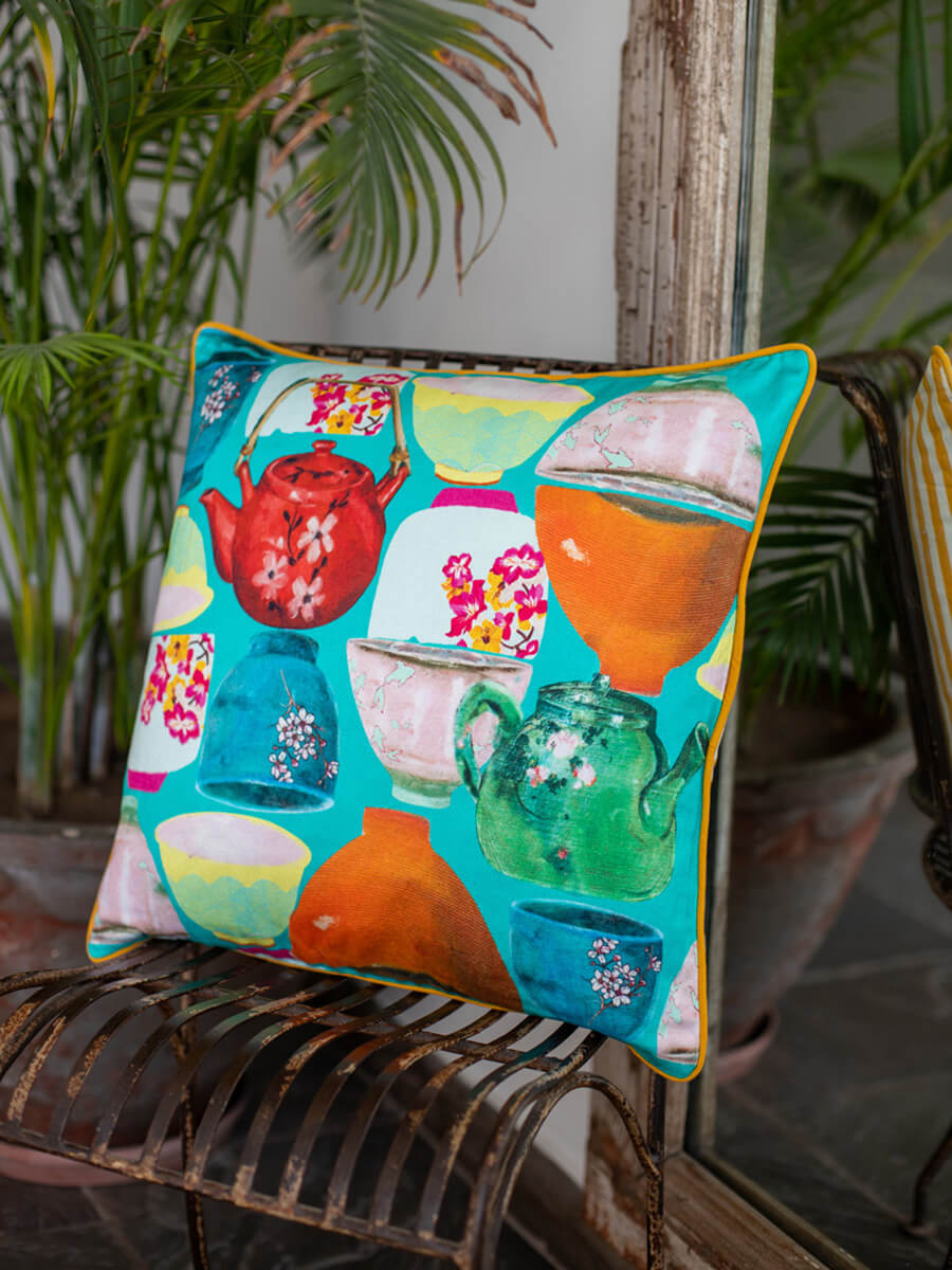 Kyusu Cotton Cushion Cover