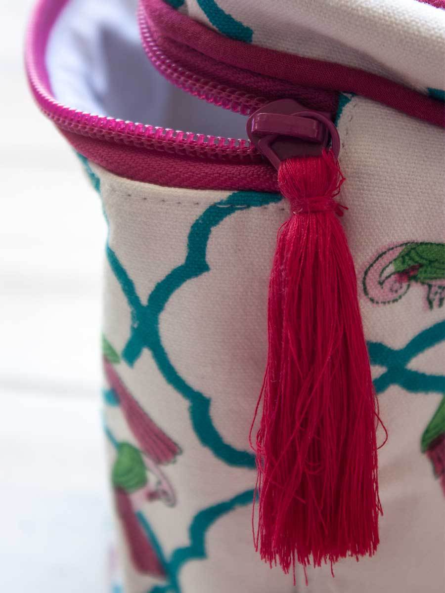 Madhuban Block Printed Cotton Vanity Case