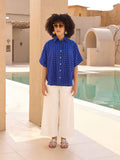Celine Poncho Shirt & Pant Set