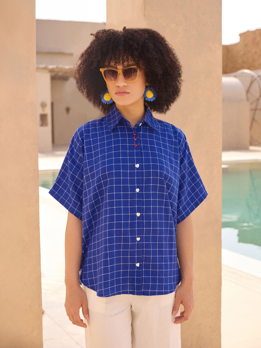 Riva Cotton Poncho Shirt