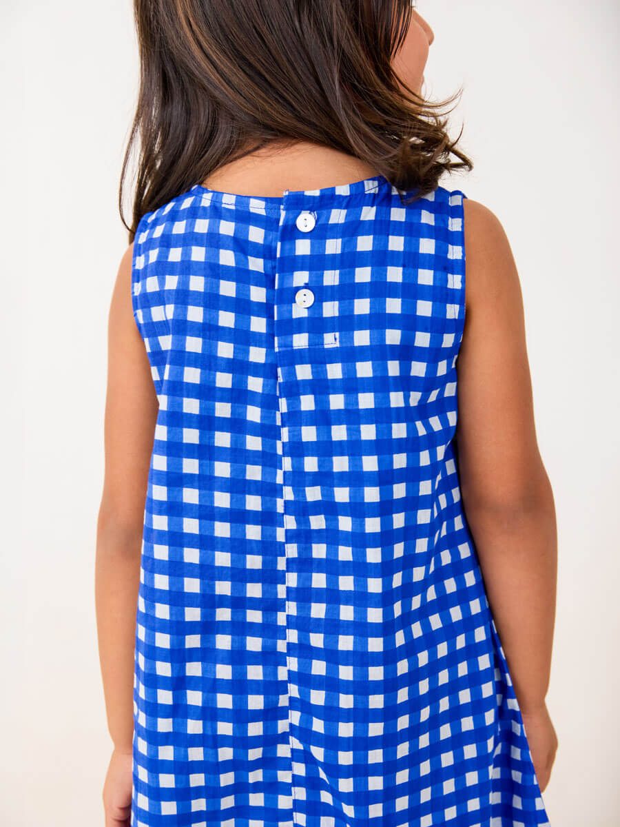 Cloudberry Blue Organic Cotton Dress