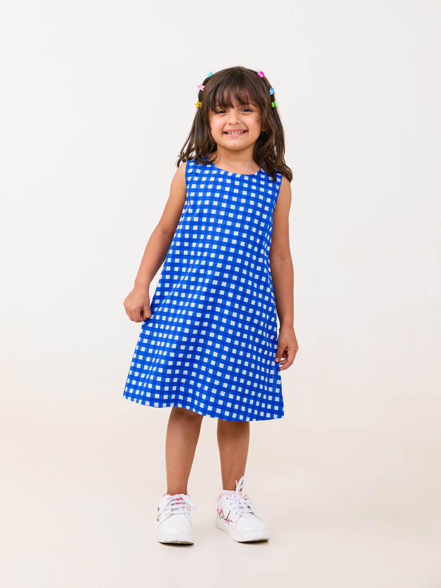 Cloudberry Blue Organic Cotton Dress