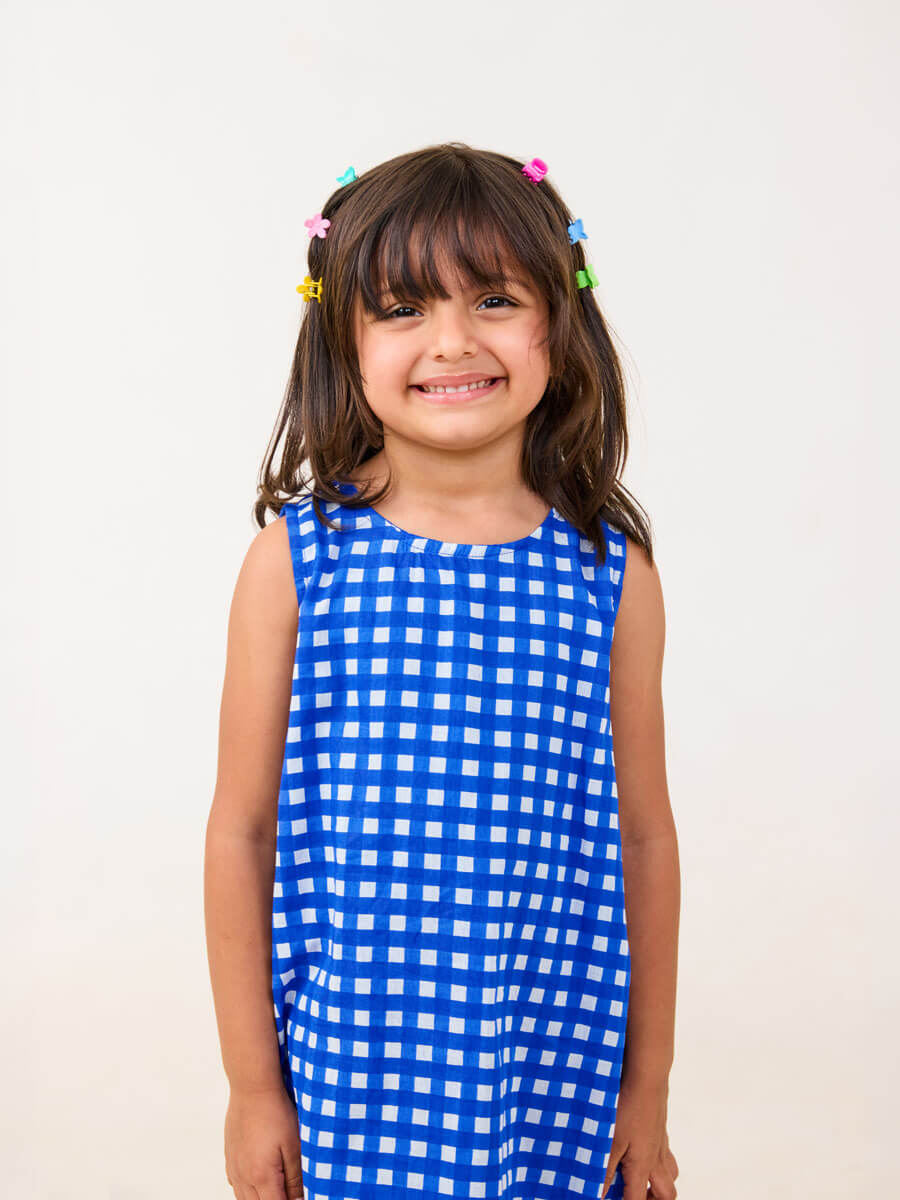 Cloudberry Blue Organic Cotton Dress