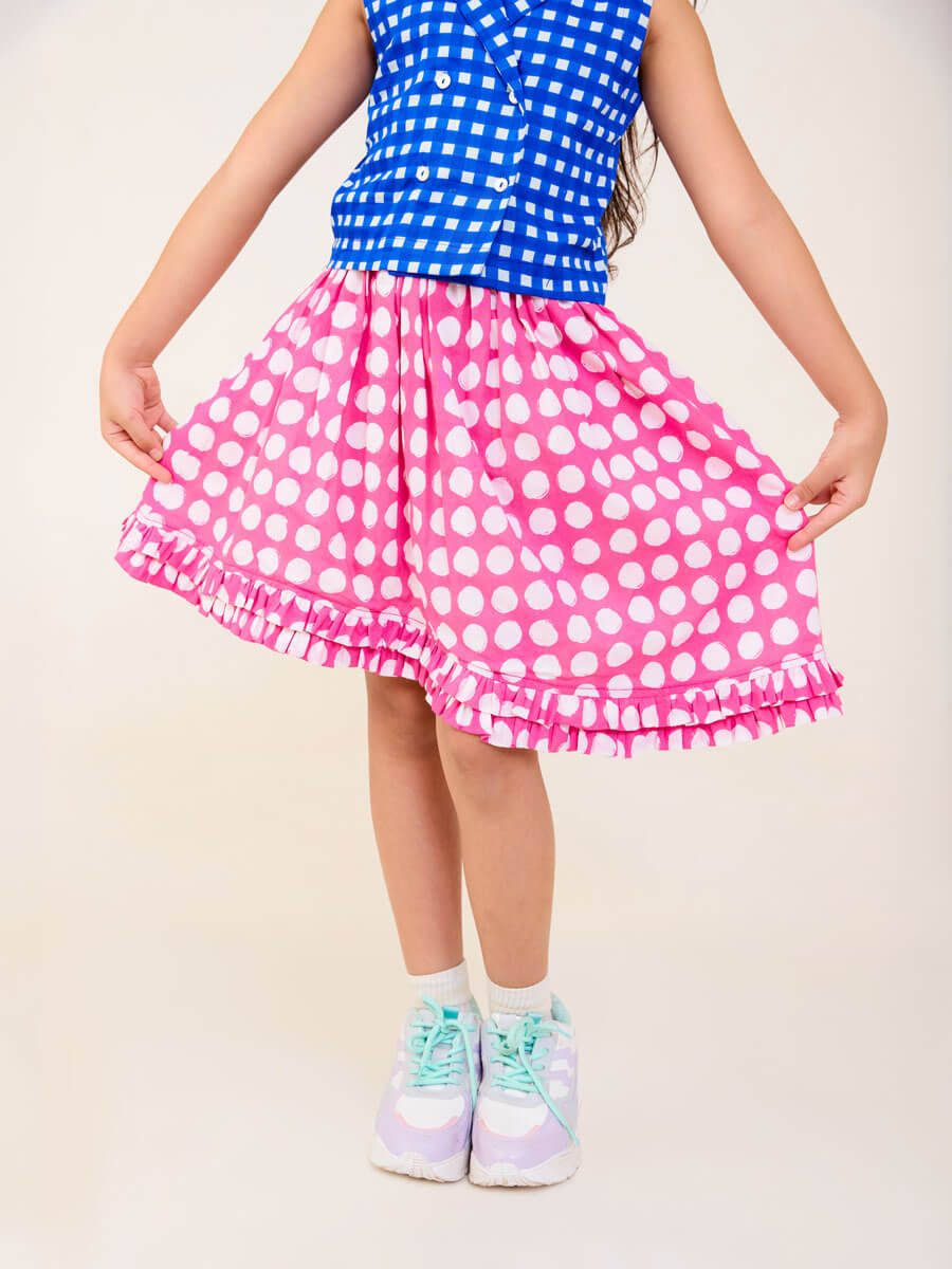 Sorrel Pink Organic Cotton Skirt