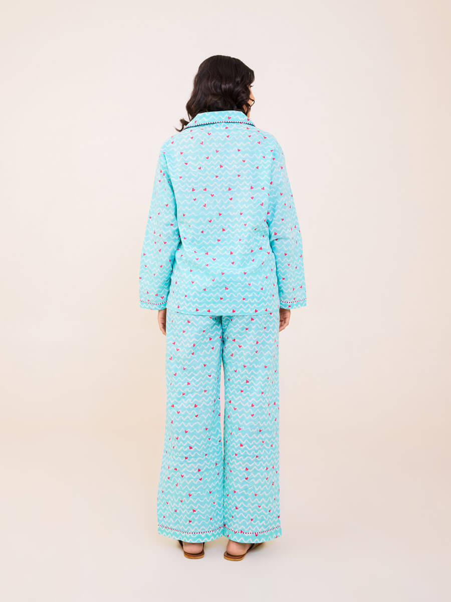 Love Birds Cotton Pajama Set