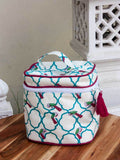 Madhuban Block Printed Cotton Vanity Case