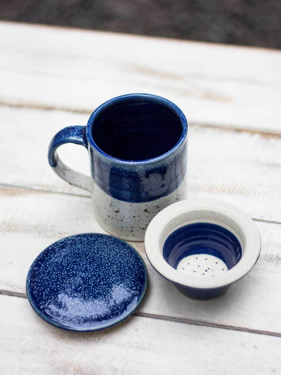 Midnight Hand-Thrown Ceramic Tea Set