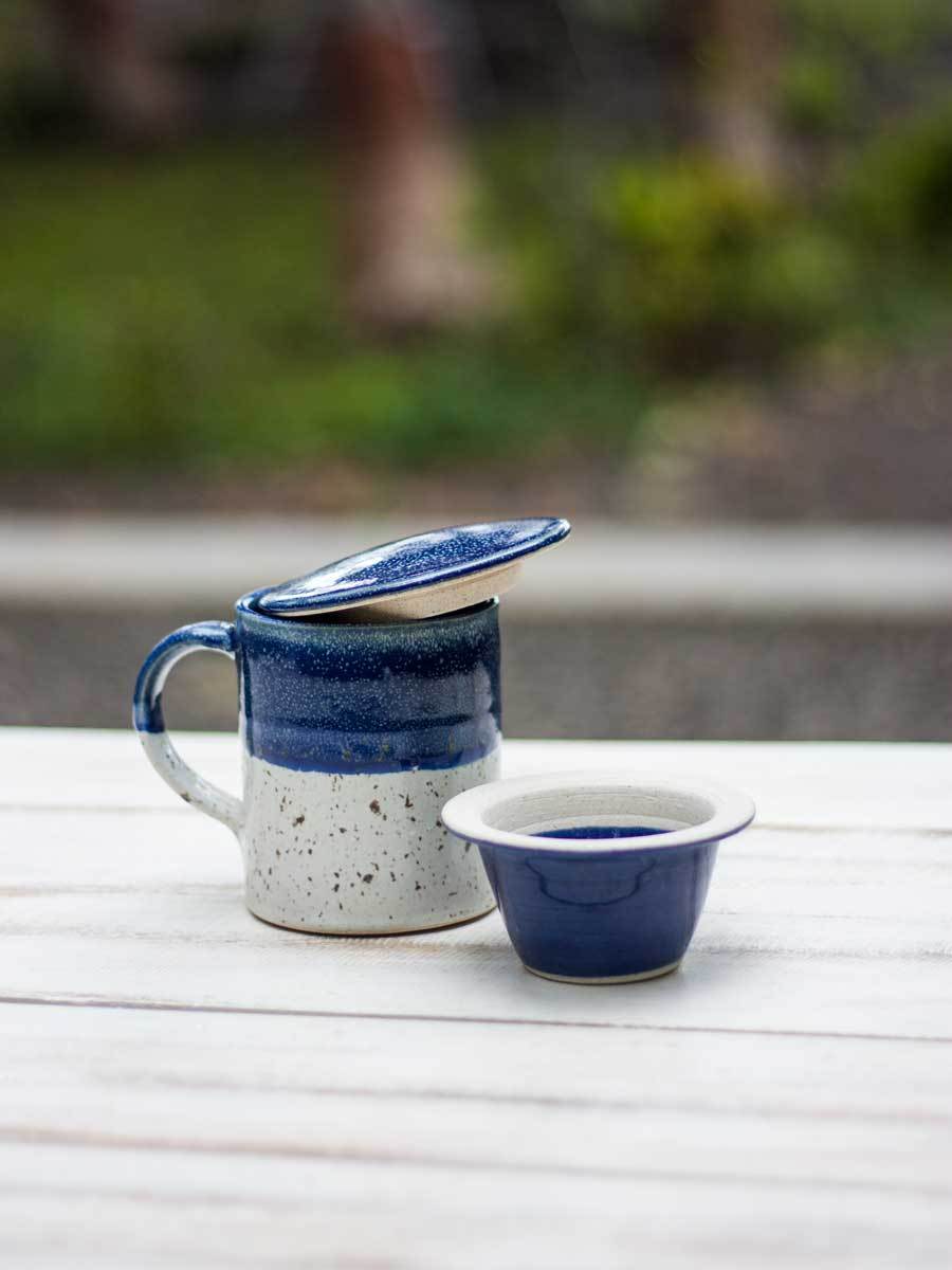 Midnight Hand-Thrown Ceramic Tea Set