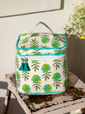 Megha Block Printed Cotton Vanity Case