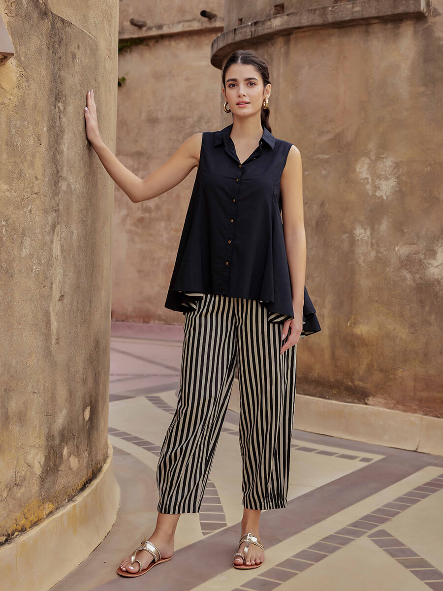 Argan Sleeveless Asymmetrical Top