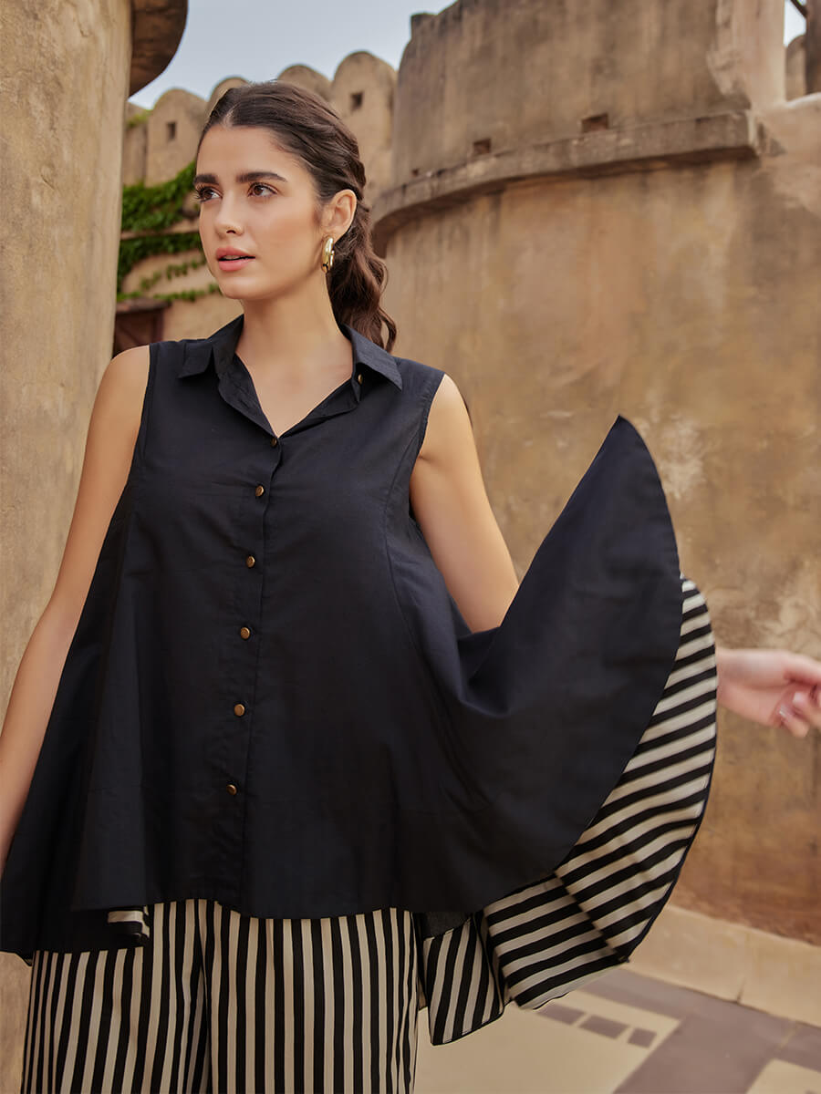 Argan Sleeveless Asymmetrical Top