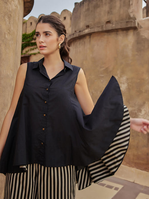 Argan Sleeveless Asymmetrical Top