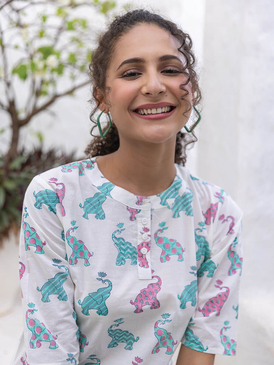 Elephant Parade Cotton Co-ord Set