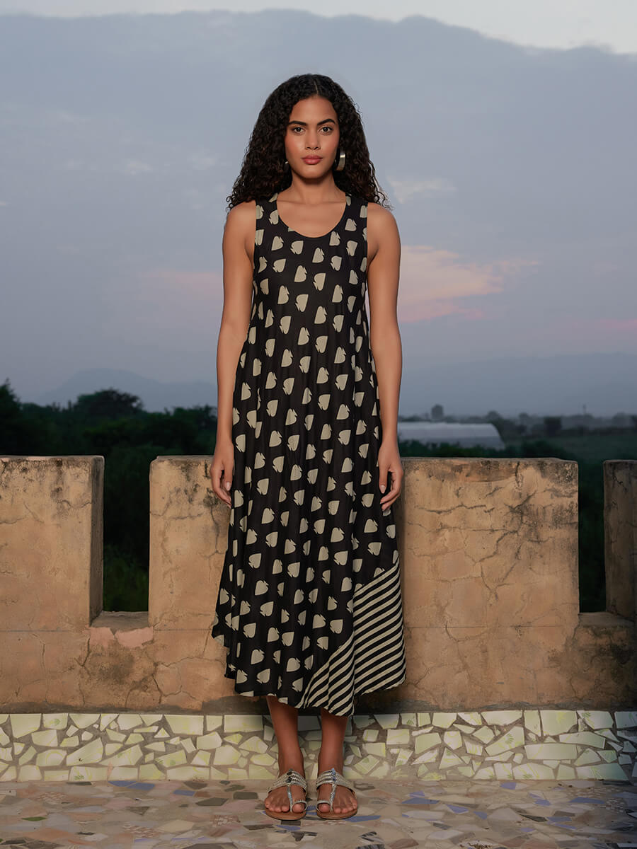 Morocco Asymmetrical Sleeveless Dress