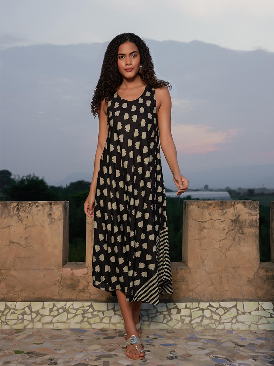 Morocco Asymmetrical Sleeveless Dress