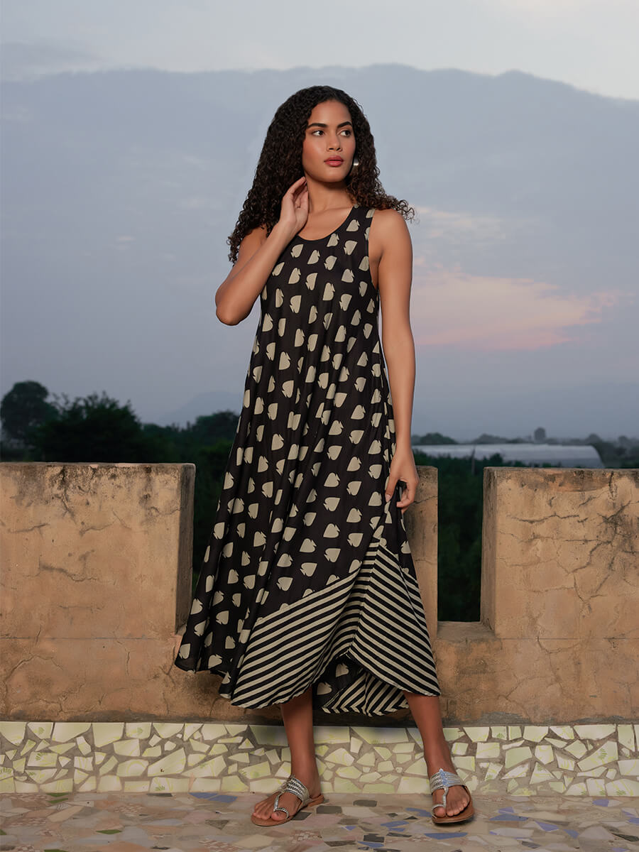 Morocco Asymmetrical Sleeveless Dress