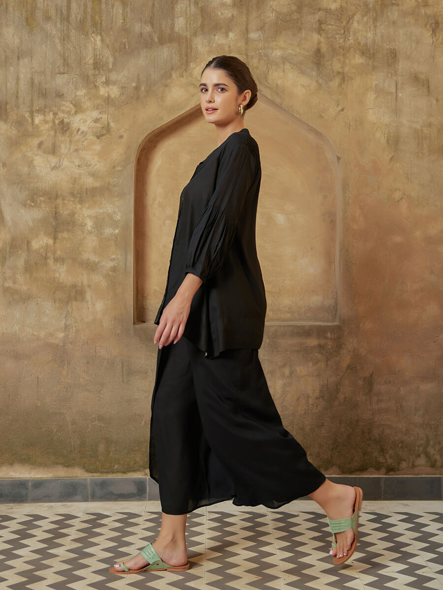 Olive Smocking Top