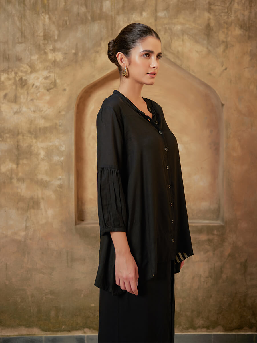 Olive Smocking Top
