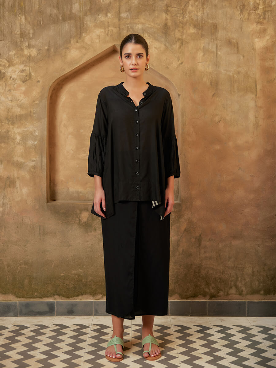 Olive Smocking Top