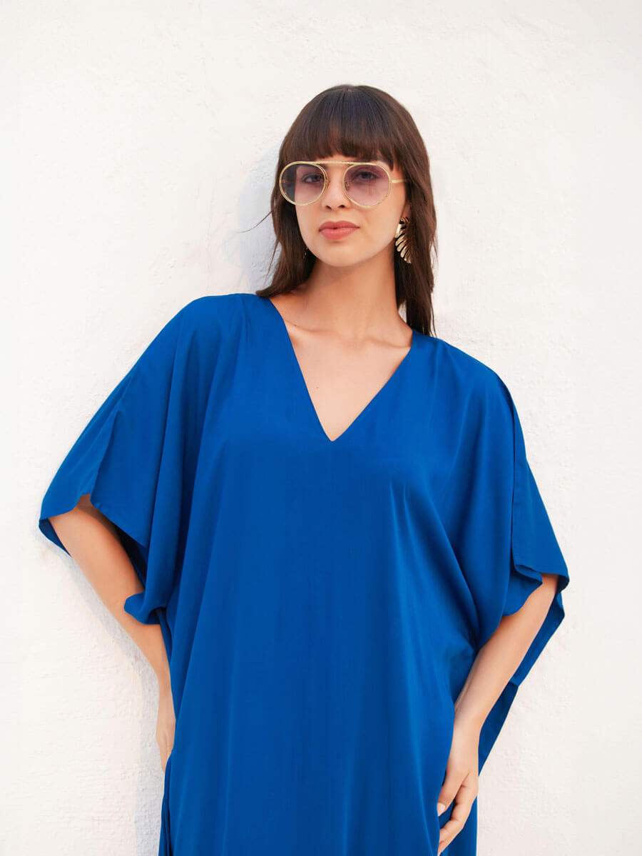 Paris Blue Kaftan Kurta