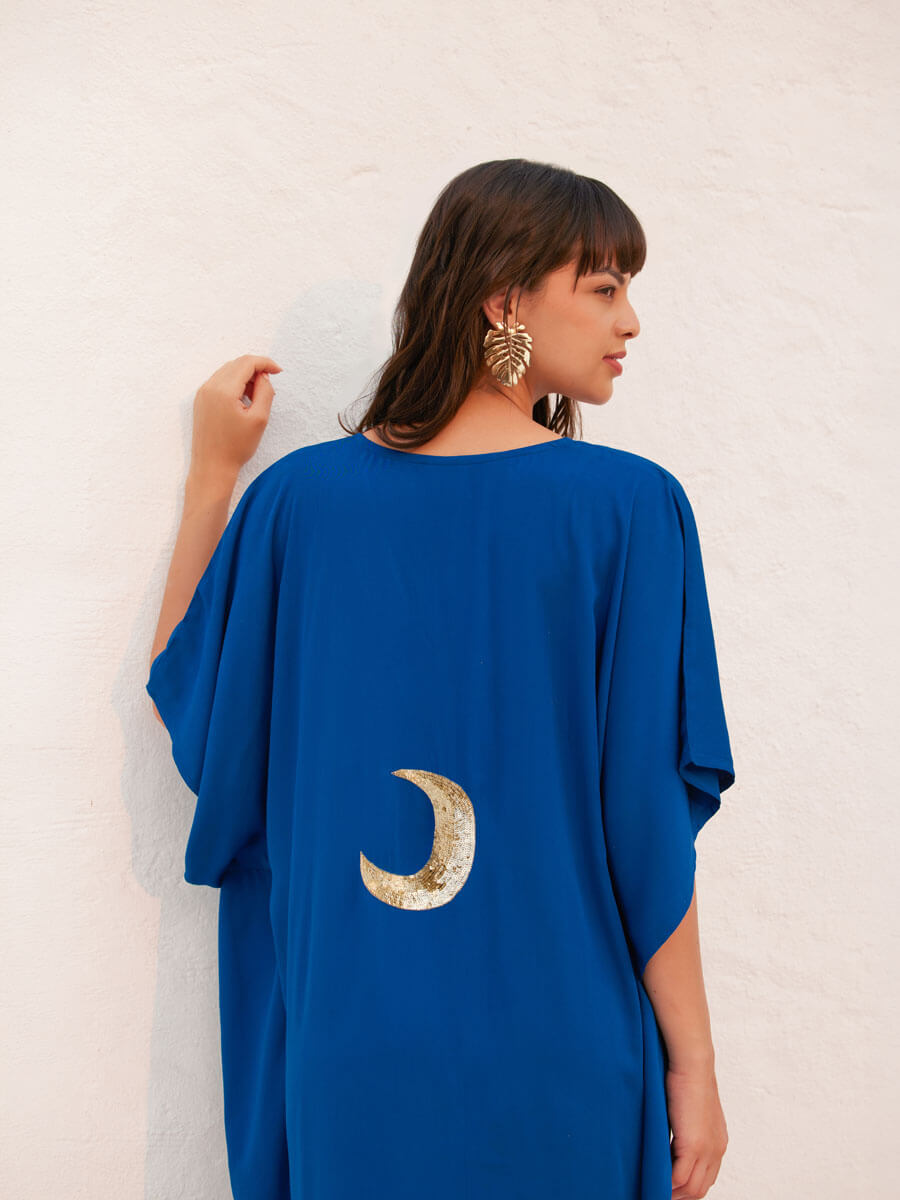 Paris Blue Kaftan Kurta