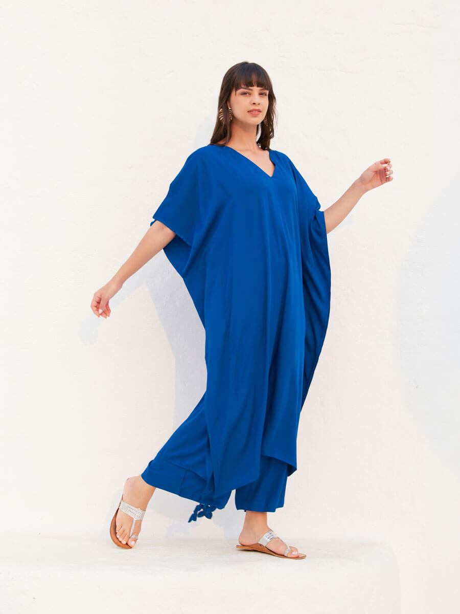 Paris Blue Kaftan Kurta