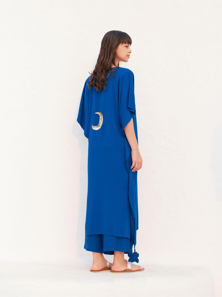 Paris Blue Kaftan Kurta
