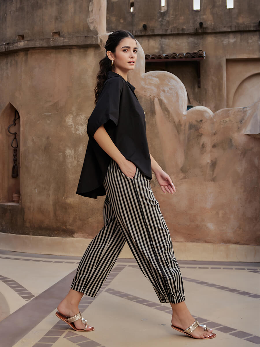 Set of 2 - Rabat Sequined Poncho Shirt & Pants