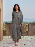 Set of 2 - Souk Long Shirt Dress & Palazzo Pants Set
