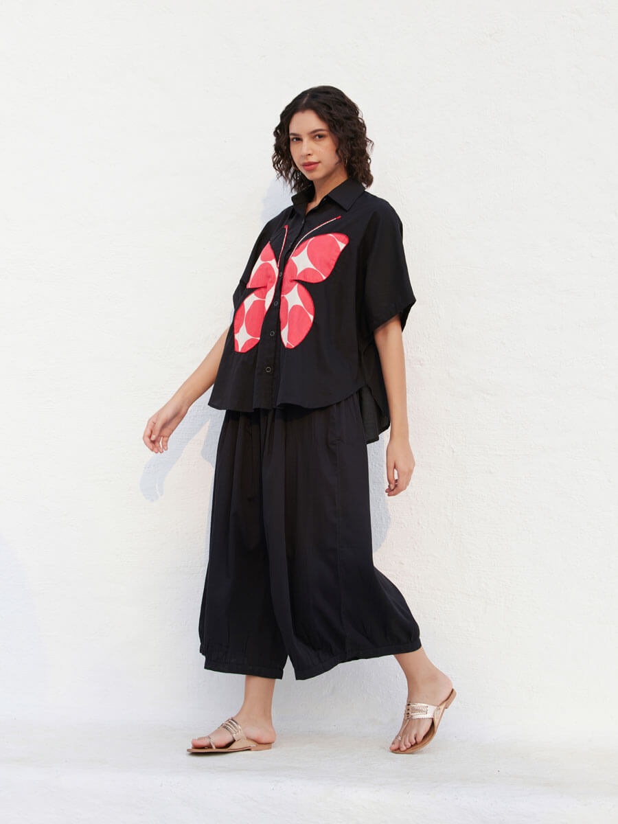 Monet Applique Poncho Shirt