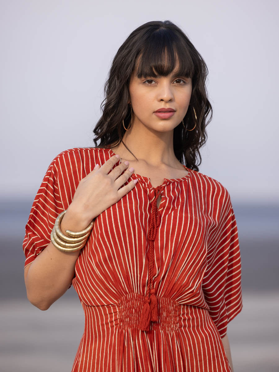 Kamya Fit & Flare Modal Maxi Dress